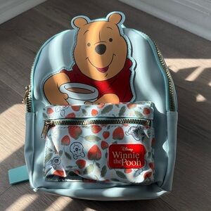 Disney Winnie the Pooh Kids Backpack - Light Blue and Red